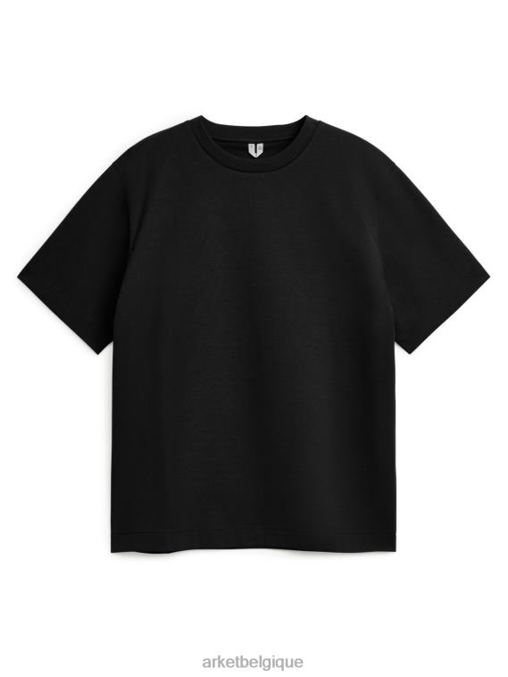 ARKET t-shirt interlock femmes noir T46DR1010 vêtements