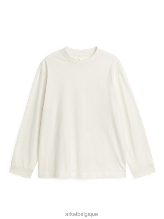 ARKET t-shirt léger à manches longues femmes blanc T46DR1043 vêtements