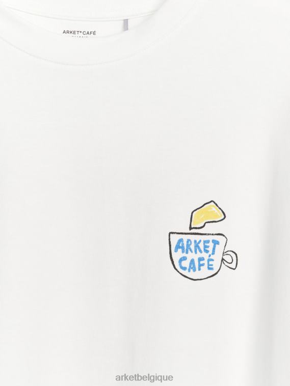 ARKET t-shirt à manches longues café femmes blanc T46DR1038 vêtements