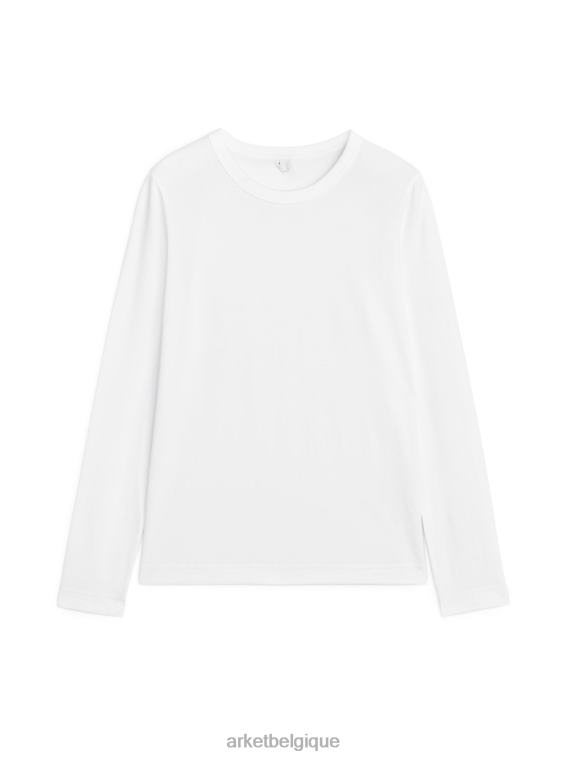 ARKET t-shirt à manches longues femmes blanc T46DR391 vêtements