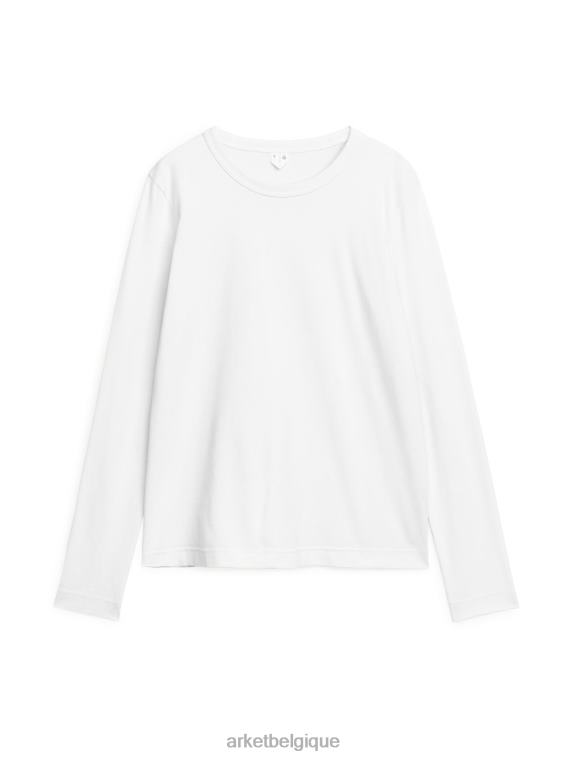 ARKET t-shirt à manches longues femmes blanc T46DR391 vêtements