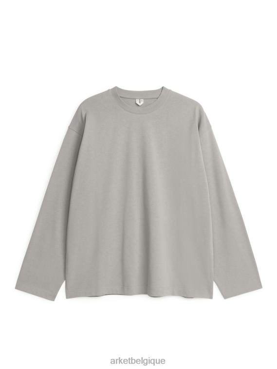 ARKET t-shirt à manches longues femmes gris T46DR1030 vêtements