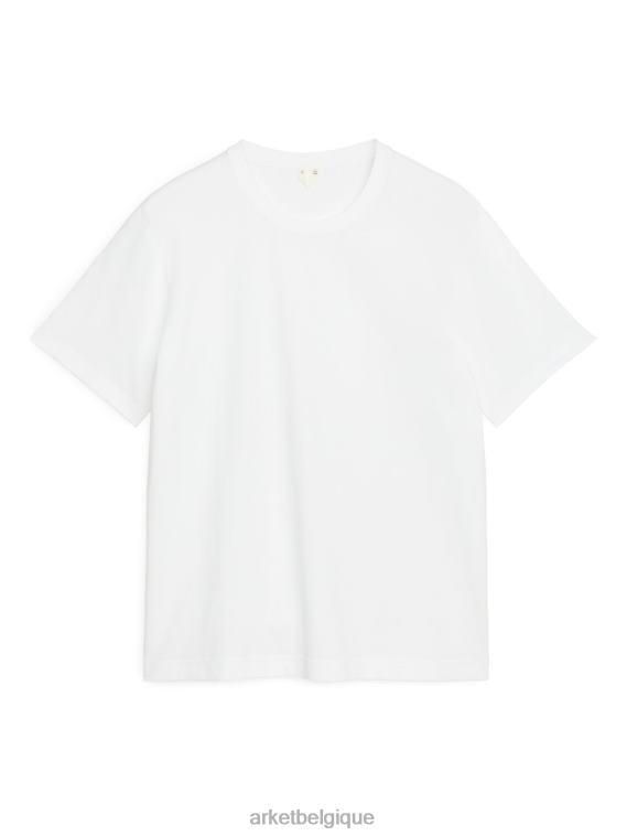ARKET t-shirt épais femmes blanc T46DR995 vêtements