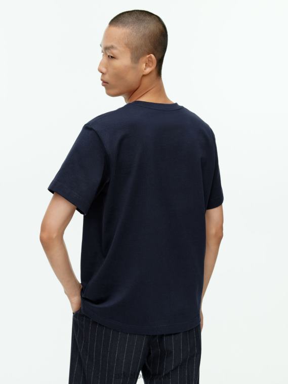 ARKET t-shirt épais femmes bleu foncé T46DR999 vêtements