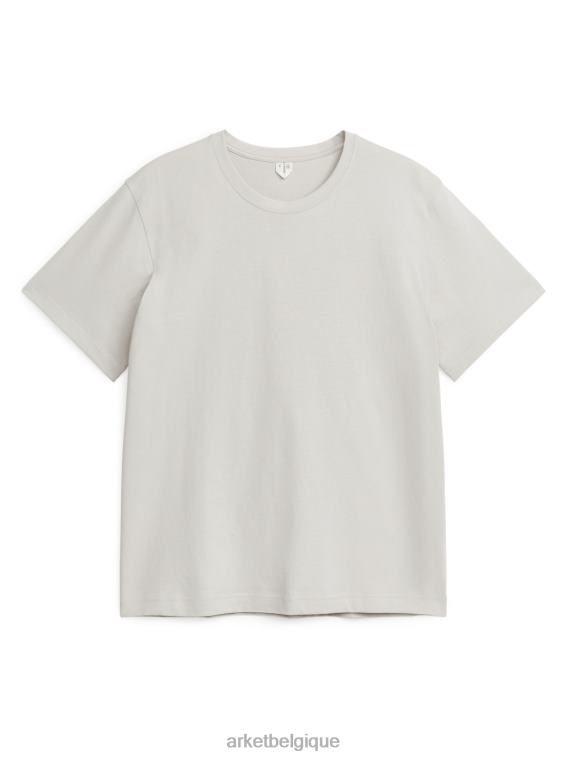 ARKET t-shirt épais femmes gris clair T46DR1023 vêtements