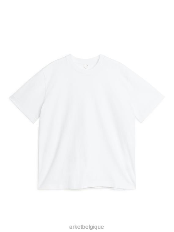 ARKET t-shirt épais oversize femmes blanc T46DR1005 vêtements