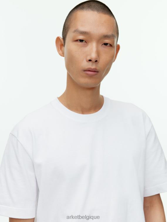 ARKET t-shirt épais oversize femmes blanc T46DR1005 vêtements