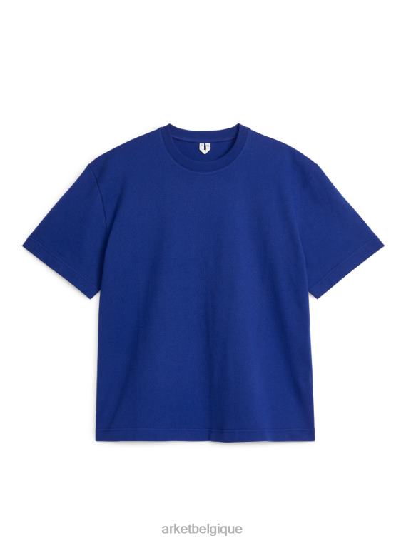 ARKET t-shirt épais oversize femmes bleu T46DR1007 vêtements