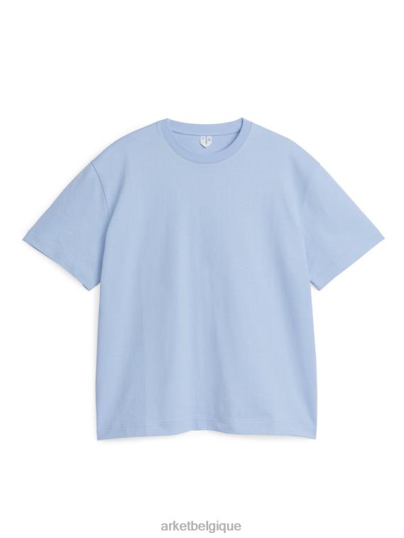 ARKET t-shirt épais oversize femmes bleu clair T46DR1006 vêtements