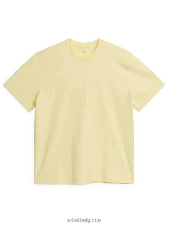 ARKET t-shirt épais oversize femmes jaune T46DR1021 vêtements