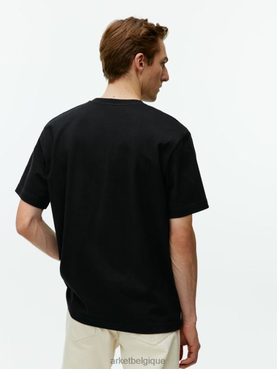 ARKET t-shirt épais oversize femmes noir T46DR1004 vêtements