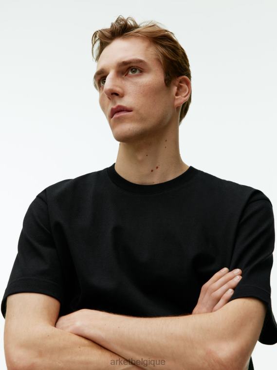 ARKET t-shirt épais oversize femmes noir T46DR1004 vêtements