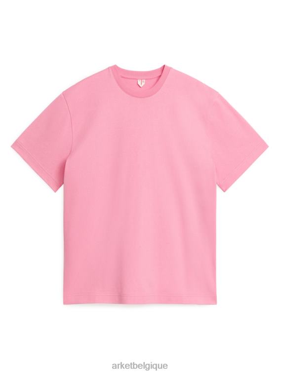 ARKET t-shirt épais oversize femmes rose T46DR1026 vêtements