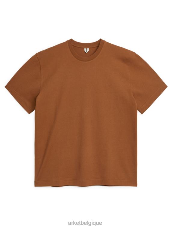 ARKET t-shirt épais oversize femmes terre cuite T46DR1022 vêtements