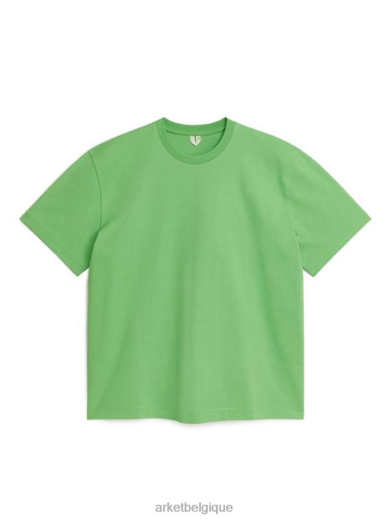 ARKET t-shirt épais oversize femmes vert T46DR1029 vêtements