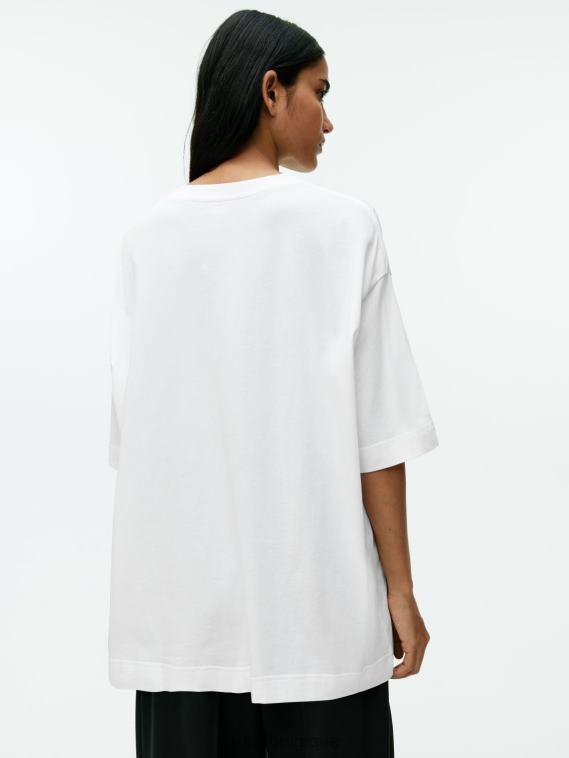 ARKET t-shirt surdimensionné femmes blanc T46DR390 vêtements