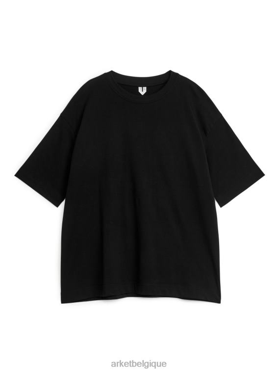 ARKET t-shirt surdimensionné femmes noir T46DR389 vêtements
