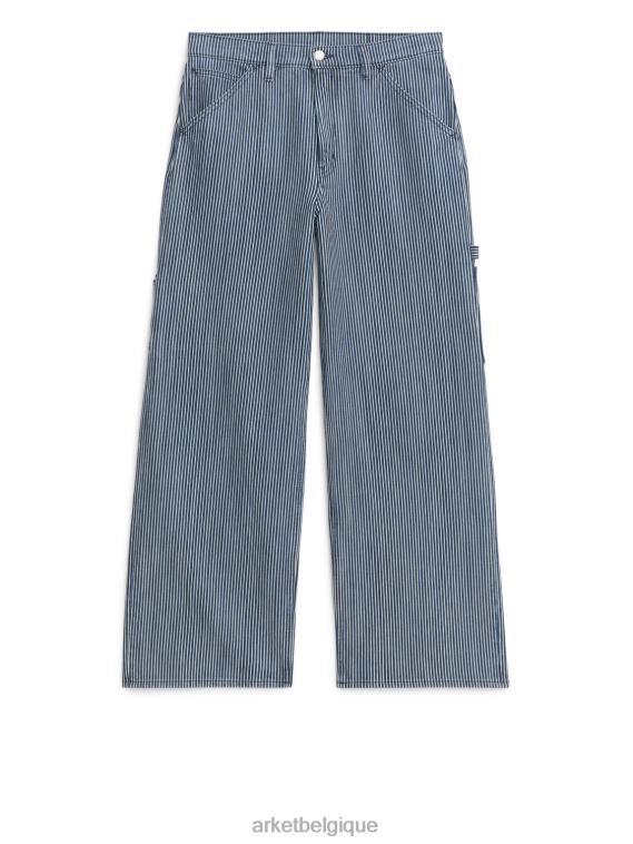 ARKET jean ample en saule femmes bande de caryer T46DR154 vêtements