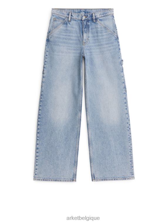 ARKET jean ample en saule femmes bleu clair T46DR141 vêtements