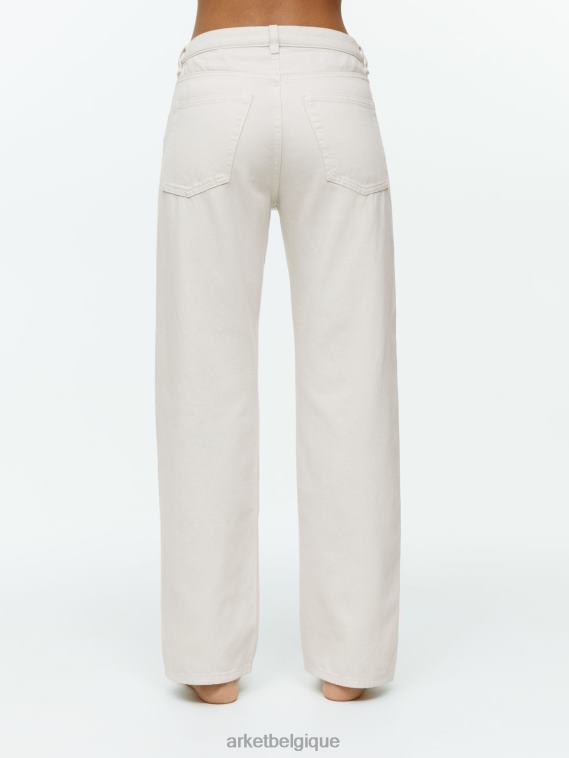 ARKET jean décontracté Shore Low femmes blanc T46DR139 vêtements