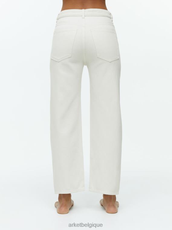 ARKET jean droit raccourci rose femmes blanc T46DR142 vêtements