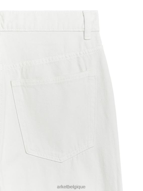 ARKET jean droit raccourci rose femmes blanc T46DR142 vêtements