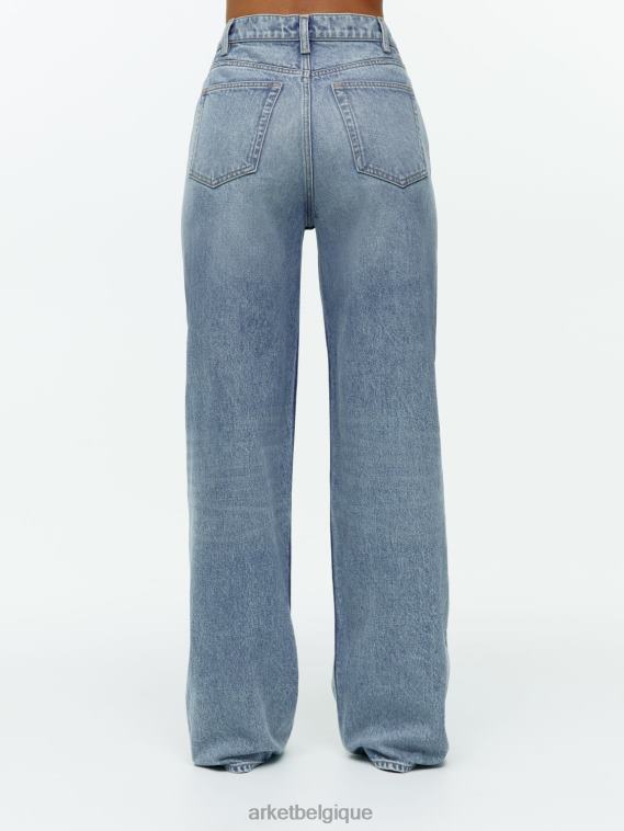 ARKET jean large taille haute en érable femmes bleu délavé T46DR159 vêtements