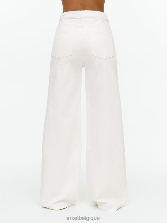 ARKET jean lupin évasé femmes blanc T46DR143 vêtements
