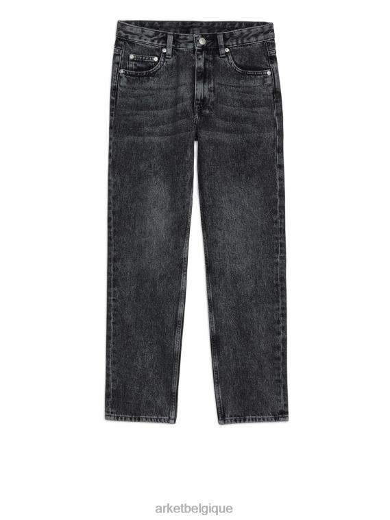 ARKET jean slim raccourci jade femmes noir T46DR167 vêtements