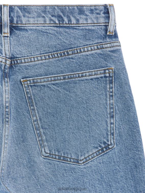 ARKET jean slim stretch court jade femmes bleu T46DR138 vêtements