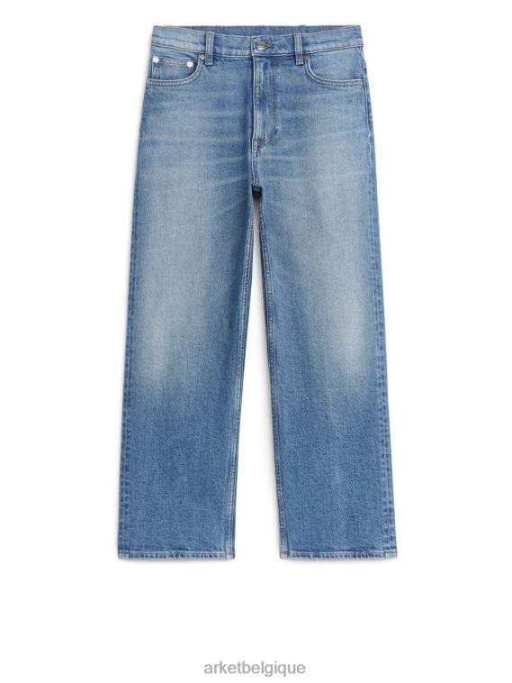 ARKET jean stretch droit raccourci rose femmes bleu T46DR157 vêtements