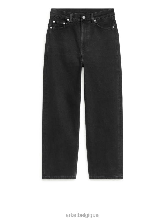 ARKET jean stretch droit raccourci rose femmes noir grisâtre T46DR145 vêtements