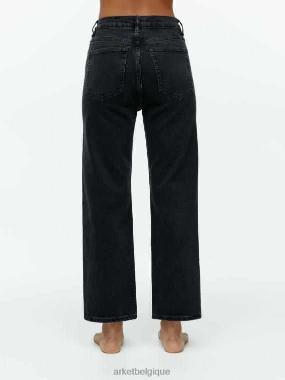 ARKET jean stretch droit raccourci rose femmes noir grisâtre T46DR145 vêtements