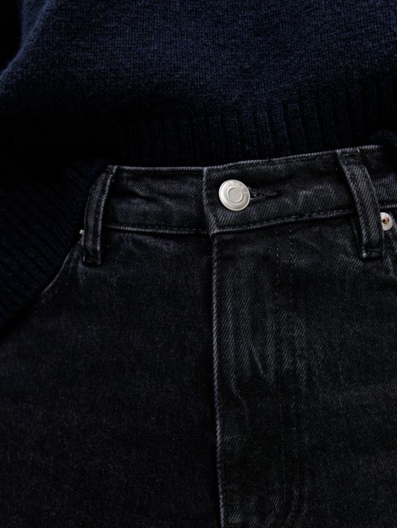 ARKET jean stretch raccourci évasé fougère femmes ancien noir T46DR146 vêtements