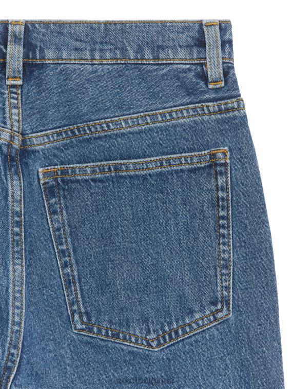 ARKET jean stretch raccourci évasé fougère femmes bleu T46DR161 vêtements