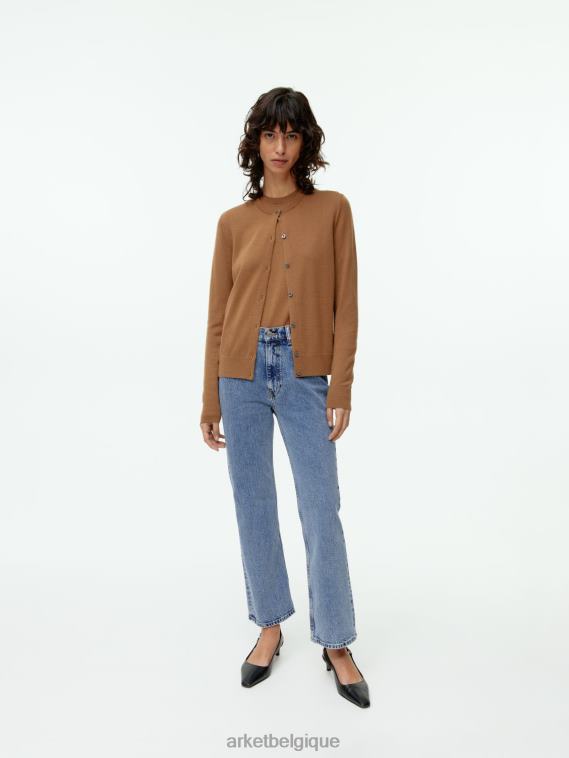 ARKET jean stretch raccourci évasé fougère femmes bleu clair T46DR162 vêtements