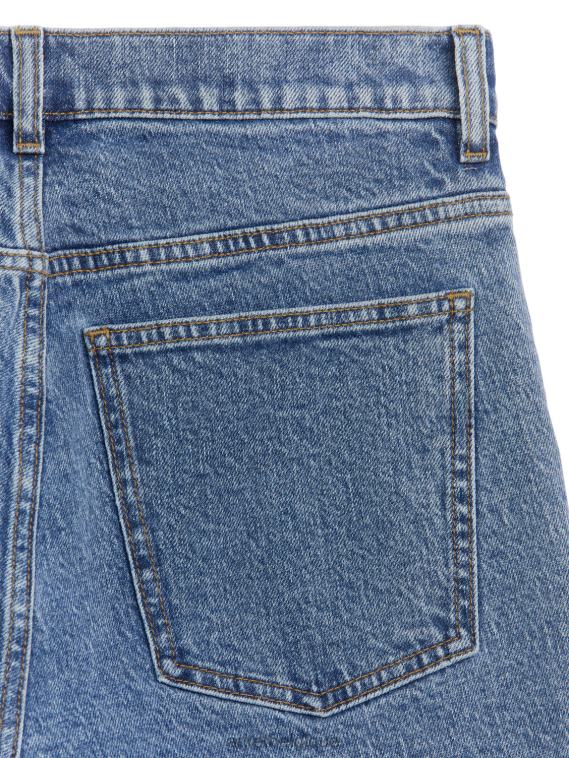 ARKET jean stretch raccourci évasé fougère femmes bleu clair T46DR162 vêtements