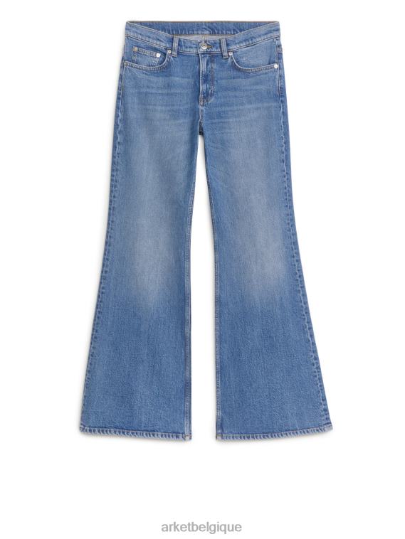 ARKET jean stretch évasé slim wave femmes bleu brillant T46DR144 vêtements