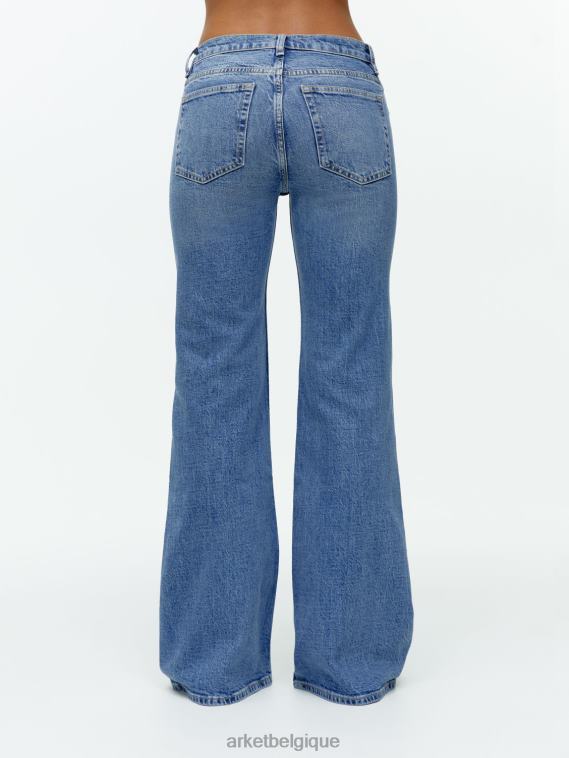 ARKET jean stretch évasé slim wave femmes bleu brillant T46DR144 vêtements
