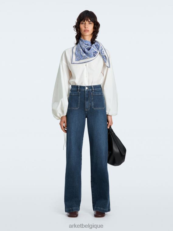 ARKET lupin - jean stretch évasé femmes bleu T46DR156 vêtements