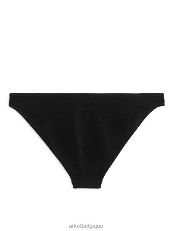ARKET bas de bikini brillant taille basse femmes noir T46DR587 vêtements