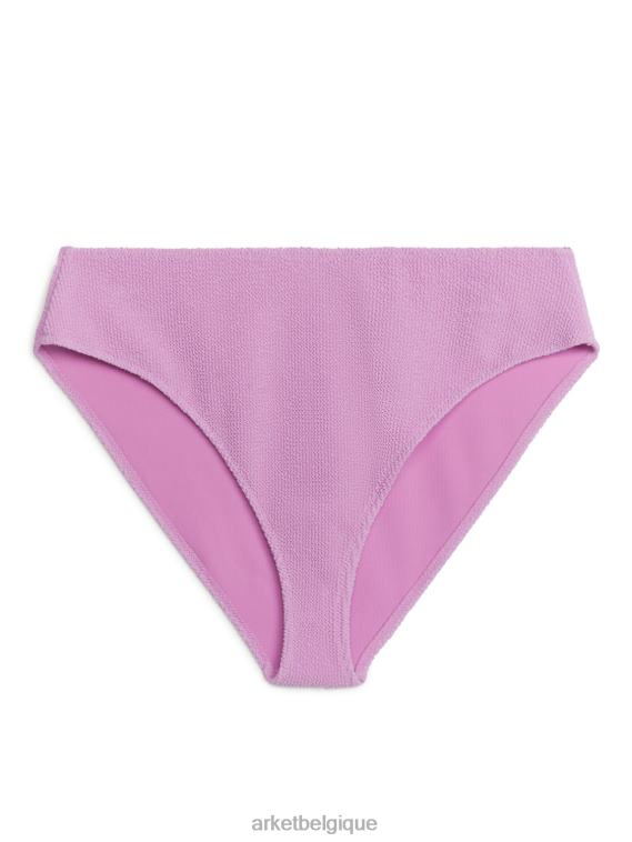 ARKET bas de bikini froissé taille moyenne femmes rose T46DR590 vêtements