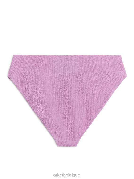 ARKET bas de bikini froissé taille moyenne femmes rose T46DR590 vêtements
