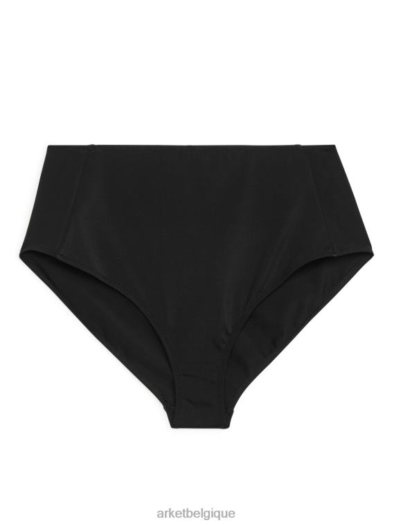 ARKET bas de bikini taille haute femmes noir T46DR627 vêtements