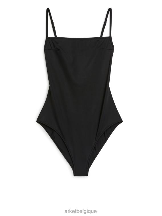 ARKET maillot de bain à encolure carrée femmes noir T46DR591 vêtements