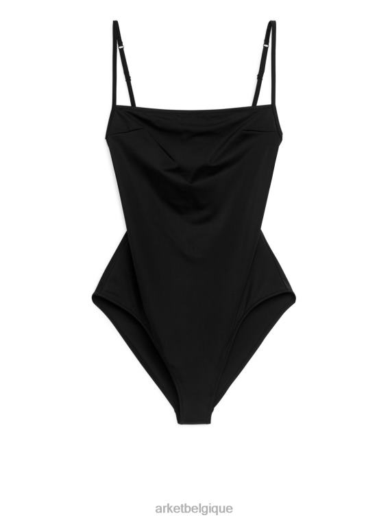 ARKET maillot de bain à encolure carrée femmes noir T46DR591 vêtements