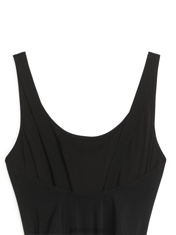ARKET maillot de bain mat femmes noir T46DR597 vêtements
