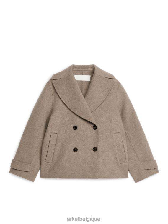 ARKET caban en laine femmes Beige foncé T46DR461 vêtements