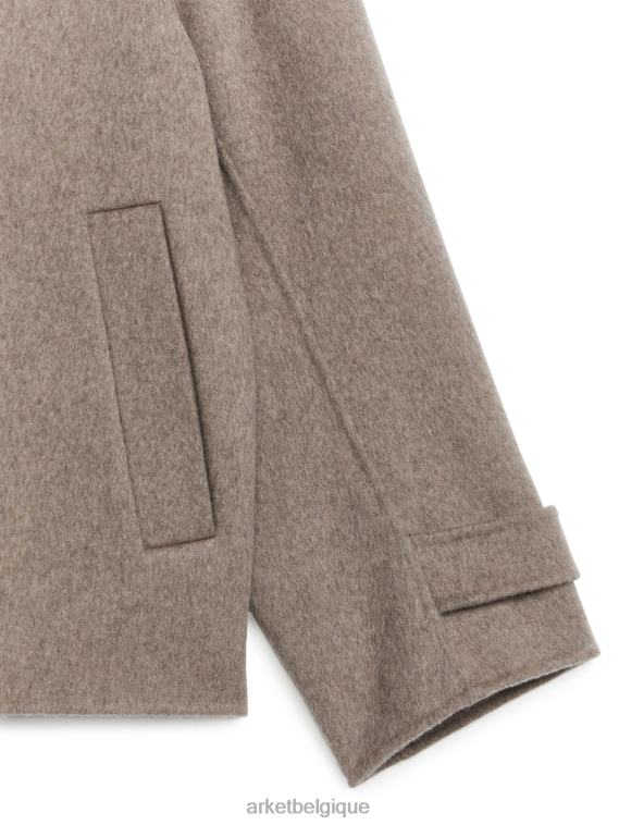 ARKET caban en laine femmes Beige foncé T46DR461 vêtements