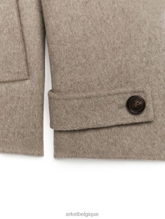ARKET caban en laine femmes Beige foncé T46DR461 vêtements